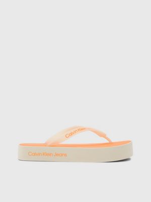 Claquette calvin klein online blanche