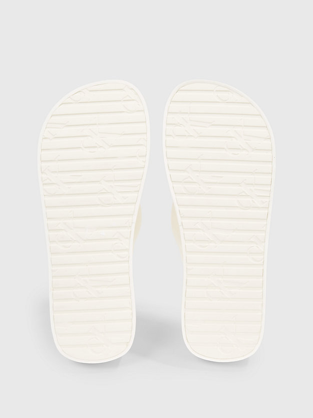 CREAMY WHITE / BRIGHT WHITE Platform Flip Flops for women CALVIN KLEIN JEANS