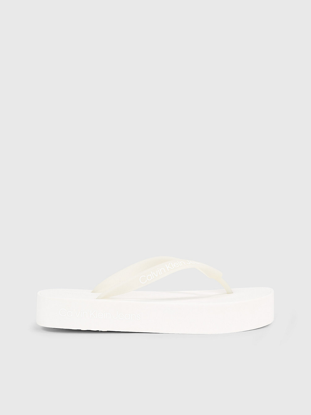 CREAMY WHITE / BRIGHT WHITE Platform Flip Flops undefined women Calvin Klein