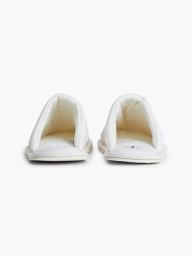 beige recycled slippers for women calvin klein jeans