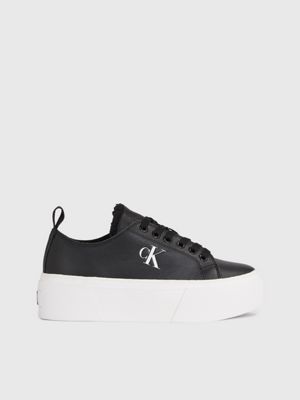 Leather Platform Trainers Calvin Klein YW0YW01107BEH