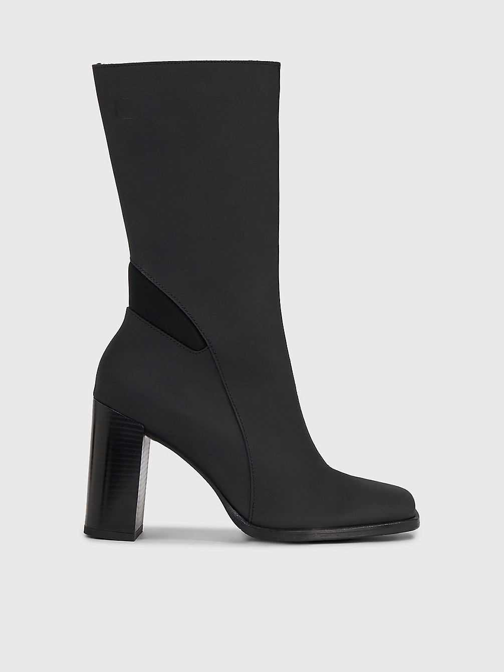 TRIPLE BLACK Leather Heeled Boots undefined women Calvin Klein