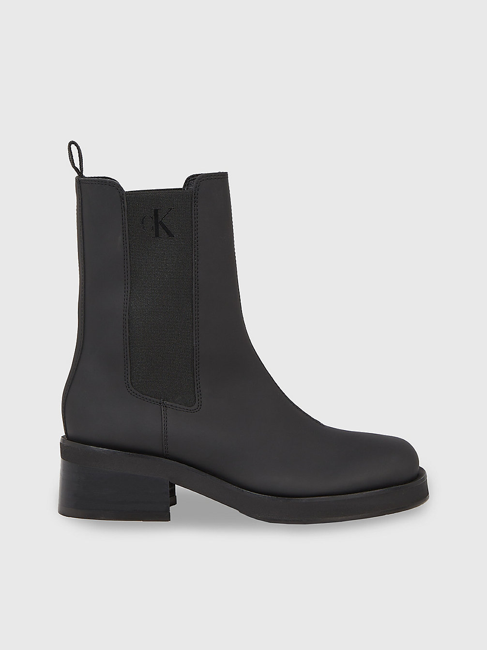 TRIPLE BLACK Leather Chelsea Boots undefined women Calvin Klein