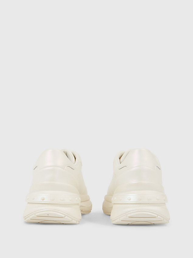white leather chunky trainers for women calvin klein jeans
