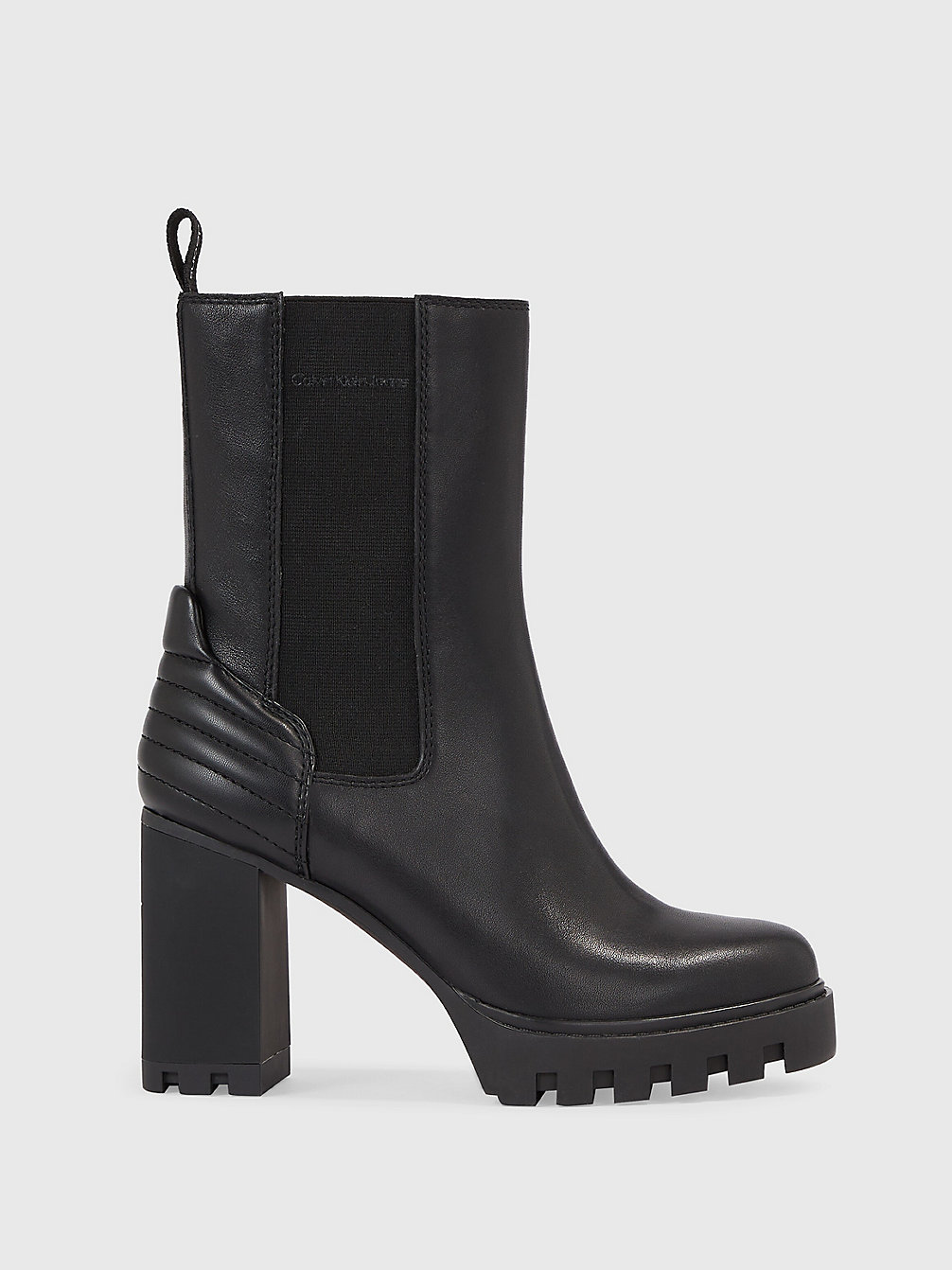 TRIPLE BLACK Leather Platform Boots undefined women Calvin Klein