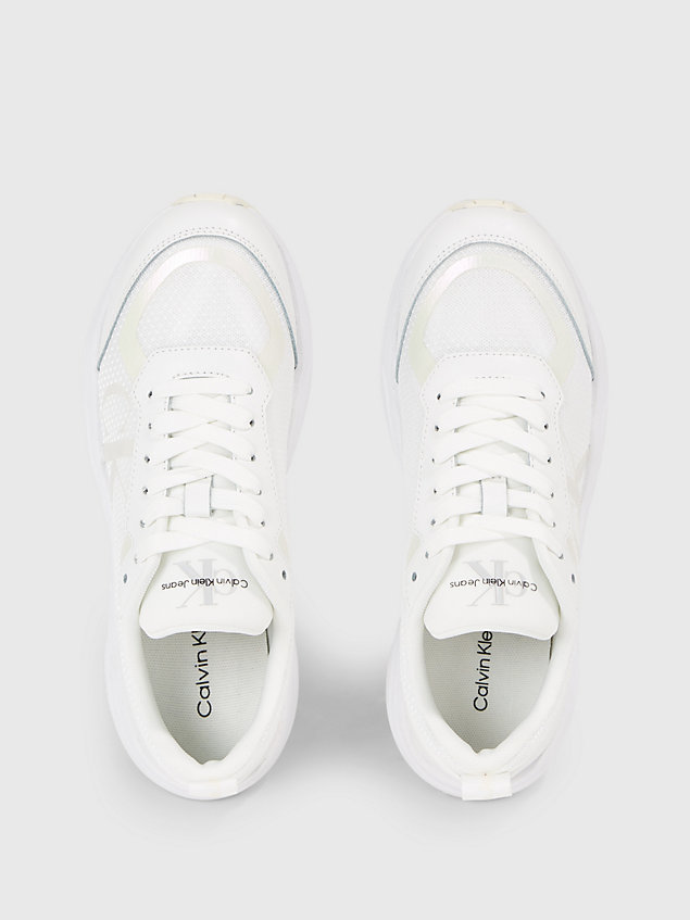 white mesh trainers for women calvin klein jeans