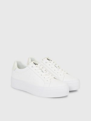 White leather platform on sale trainers