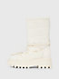 creamy white quilted platform snow boots for women calvin klein jeans