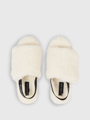 Faux Fur Slippers Calvin Klein YW0YW011580LA