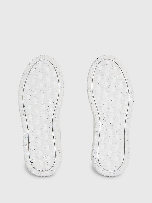 white sneakers aus kunstleder für damen - calvin klein jeans