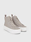 porpoise leather platform high-top trainers for women calvin klein jeans