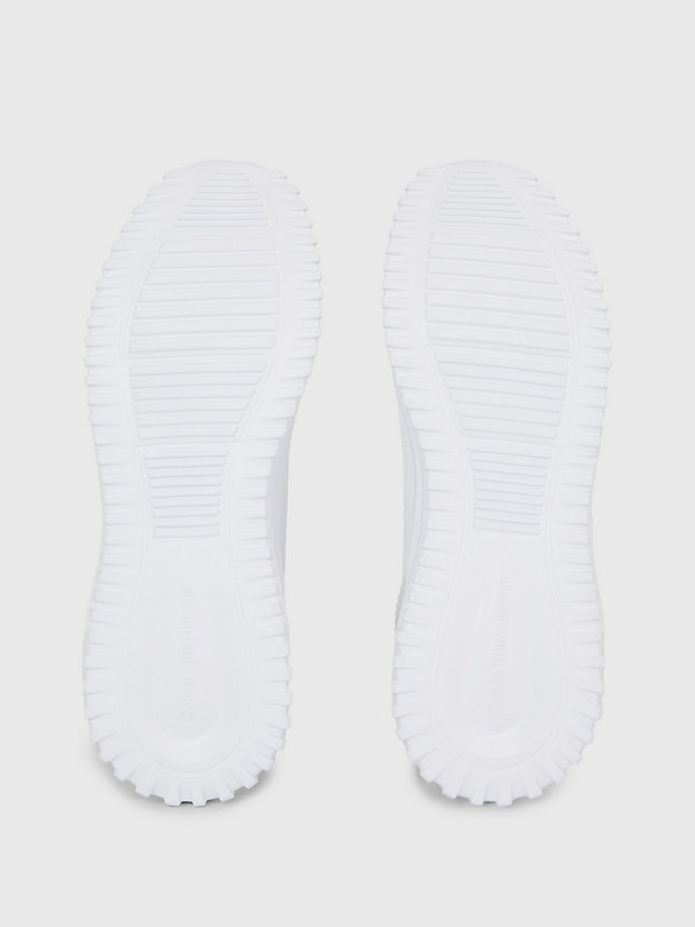 triple white high-top sok sneakers voor dames - calvin klein jeans