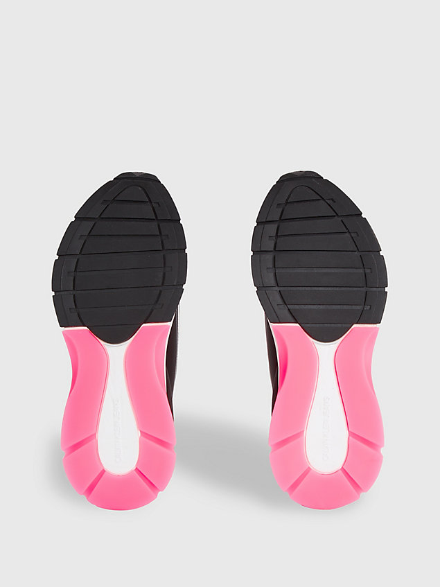 black wsuwane buty na koturnie dla kobiety - calvin klein jeans