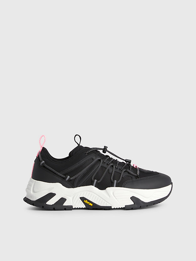 black/cotton candy vibram® chunky sneakers voor dames - calvin klein jeans
