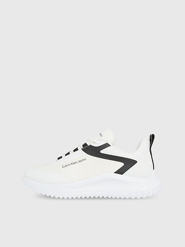 sneakers in rete bright white/black da donna calvin klein jeans