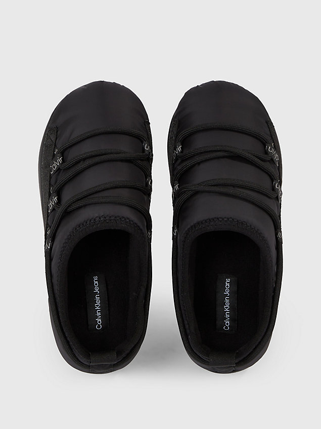 slippers con plataforma black de mujer calvin klein jeans
