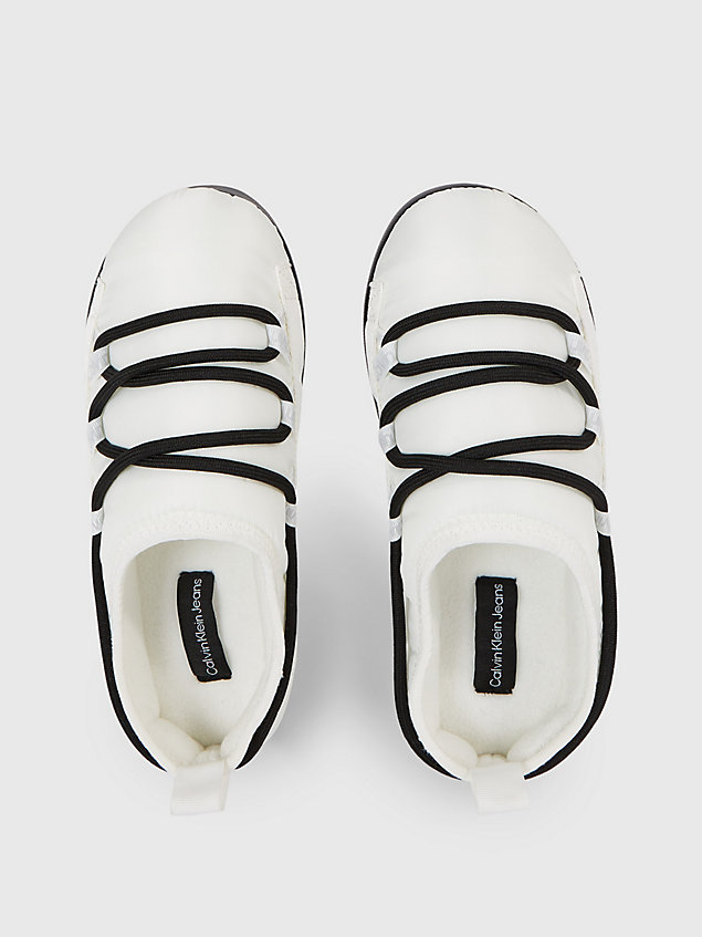 slippers con plataforma white de mujer calvin klein jeans