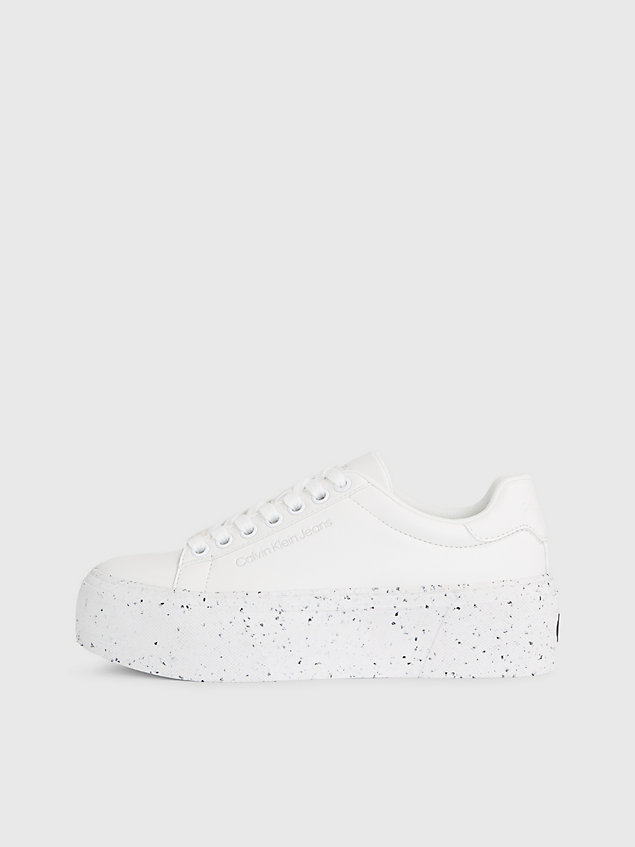 white plateausneakers voor dames - calvin klein jeans