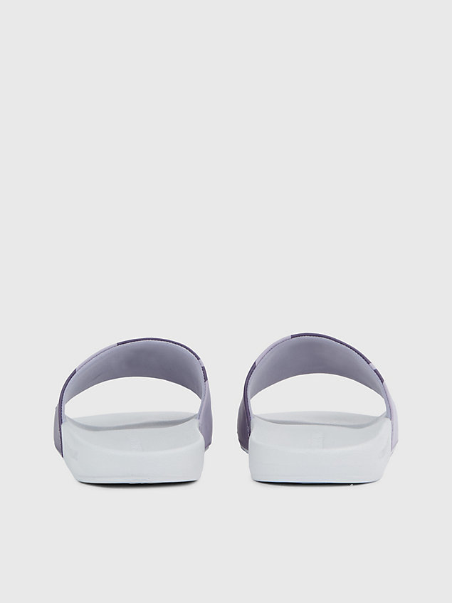 grey recycelte slippers mit logo für damen - calvin klein jeans