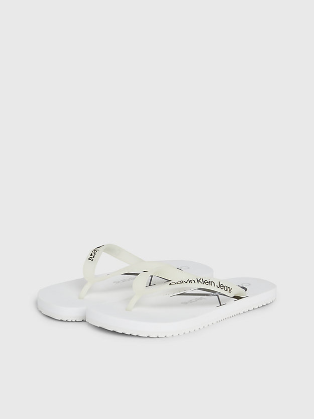 white flip-flops für damen - calvin klein jeans