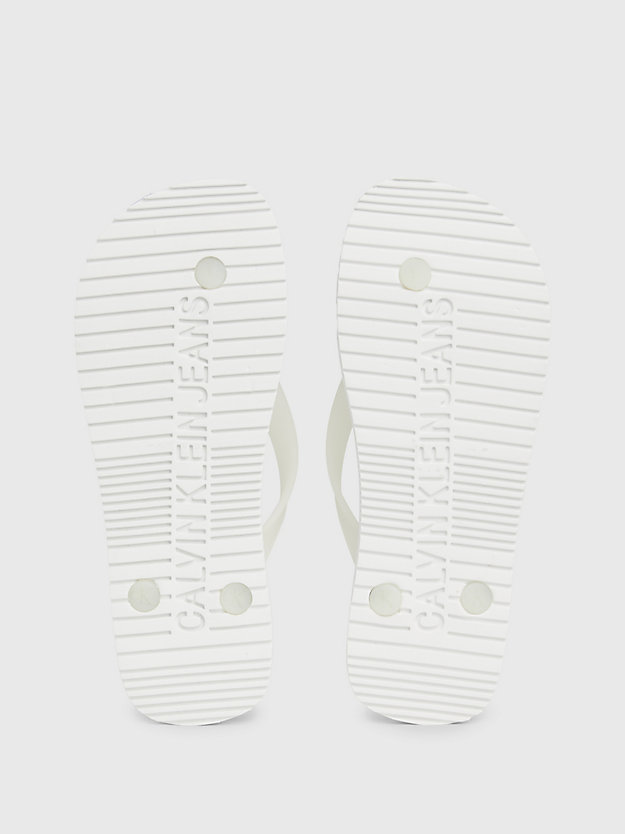 white flip flops for women calvin klein jeans