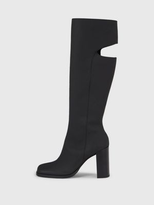 Calvin klein francine leather best sale tall boots