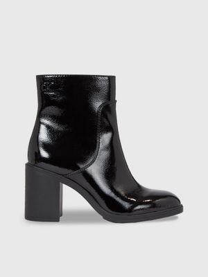 Patent Heeled Ankle Boots Calvin Klein YW0YW012580GT