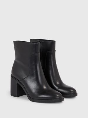 Leather Heeled Ankle Boots Calvin Klein® | YW0YW012590GT
