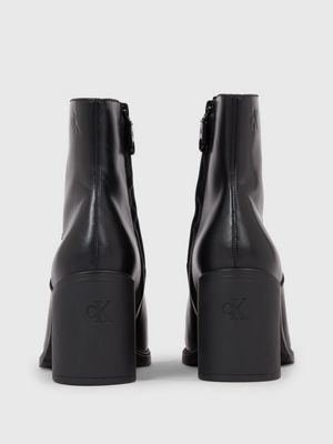 Leather Heeled Ankle Boots Calvin Klein® | YW0YW012590GT