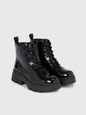 Womens leather platform on sale boots