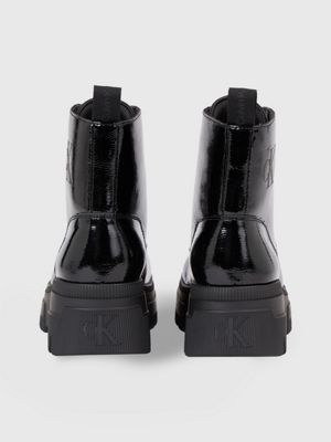 Bottes en cuir avec semelle compens e Calvin Klein YW0YW012650GT