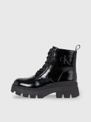 Bottes en cuir avec semelle compens e Calvin Klein YW0YW012650GT