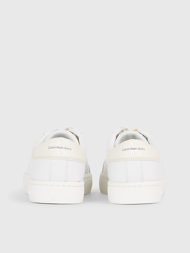 white leather trainers for women calvin klein jeans