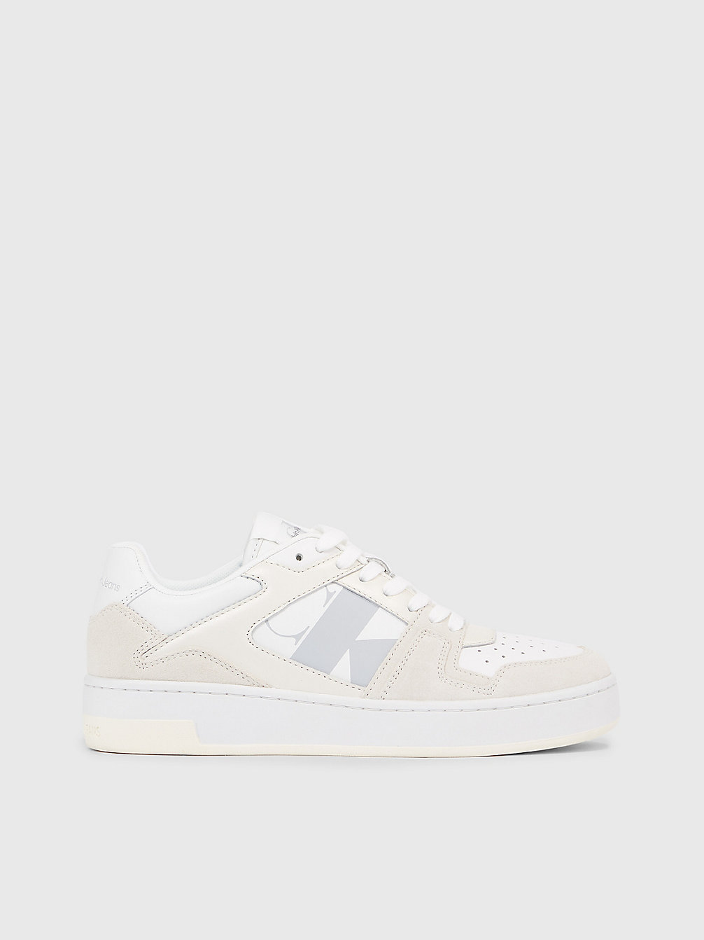 BRIGHT WHITE/CREAMY WHITE/OYSTER M > Suède Sneakers > undefined dames - Calvin Klein