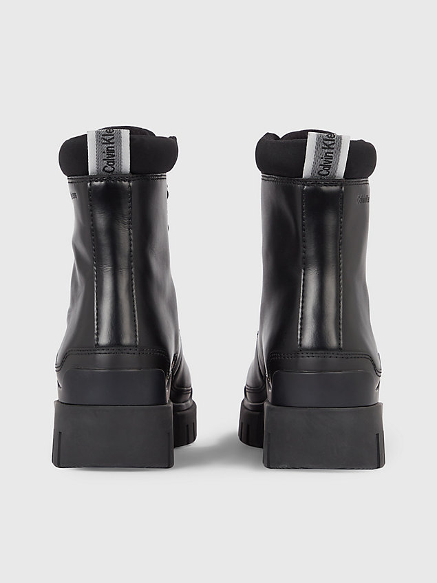black leder-boots für damen - calvin klein jeans