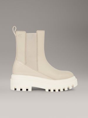 Bottes Chunky en cuir Calvin Klein YW0YW01286PA5