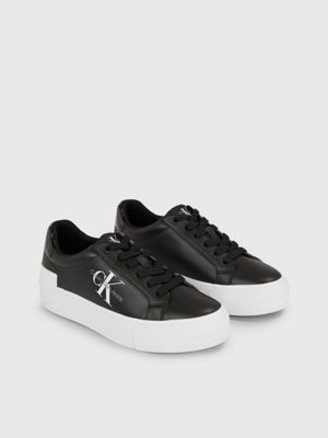 Plateau sneaker shop schwarz lack