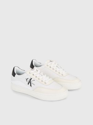 Calvin klein 2024 white trainers