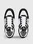 black/bright white leather high-top trainers for women calvin klein jeans