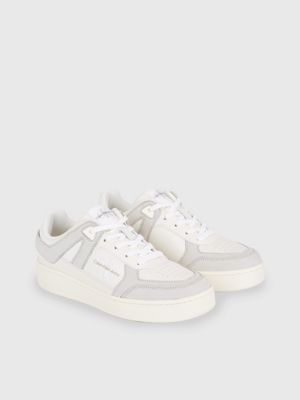 Calvin klein best sale womens white trainers