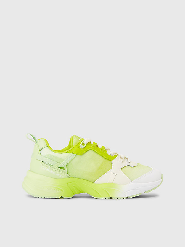exotic mint/sulphur/creamy white trainers for women calvin klein jeans
