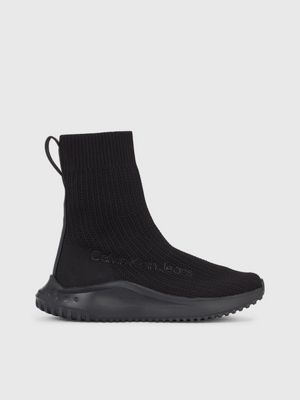 High top store sock trainers