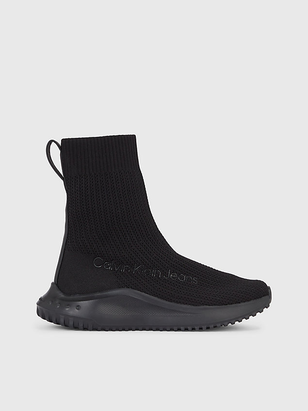black high-top sock trainers for women calvin klein jeans