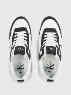 Calvin klein trainers hot sale black and white