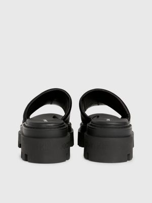 Calvin klein sandals black on sale