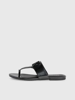 black patent sandals for women calvin klein jeans