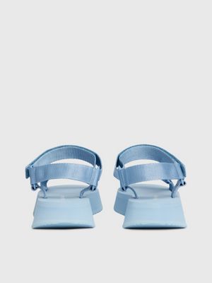 dusk blue webbing sandals for women calvin klein jeans