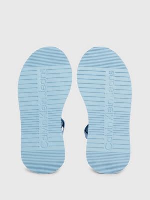 dusk blue webbing sandals for women calvin klein jeans