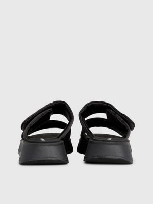 black satin sandals for women calvin klein jeans