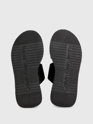 black satin sandals for women calvin klein jeans